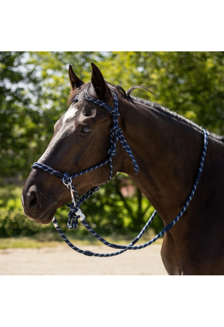 Kantar sznurkowy+wodze QHP Aubree 26SS m.bl/na CS