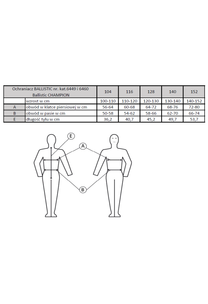 Kamizelka ochronna KOMPERDELL BallChampionJunior