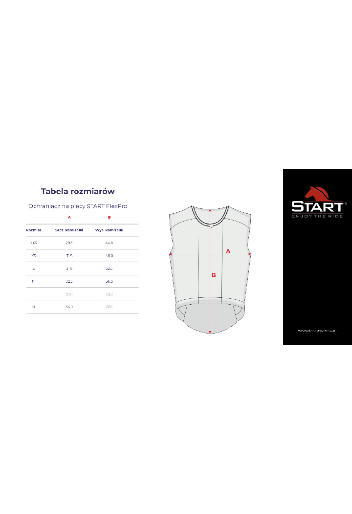 Ochraniacz na plecy START FlexPro dla dorosłych | Sklep jeździecki Horse-Trade.pl