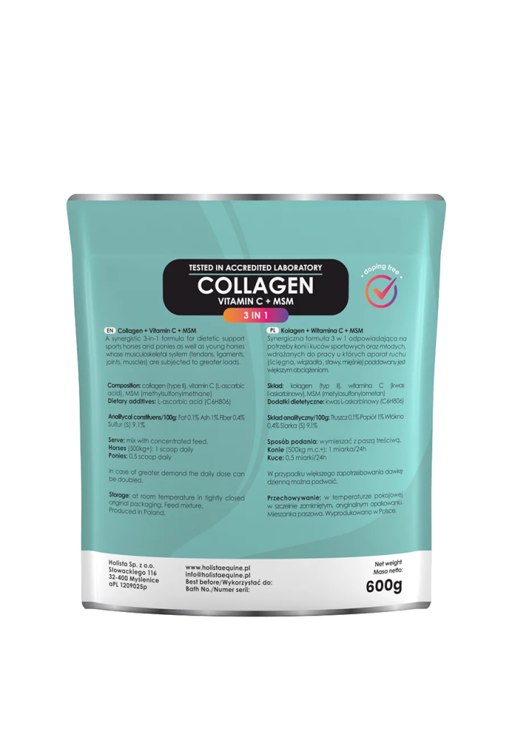 Suplement Kolagen HOLISTA Collagen 3 in 1 600g