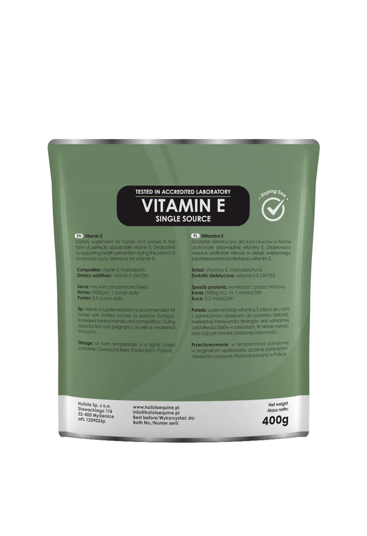 Suplement HOLISTA Vitamin E Single Source 400g