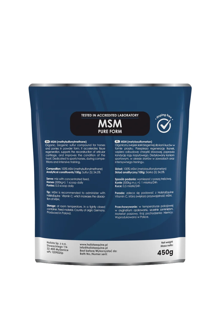 Suplement HOLISTA MSM Pure 450g
