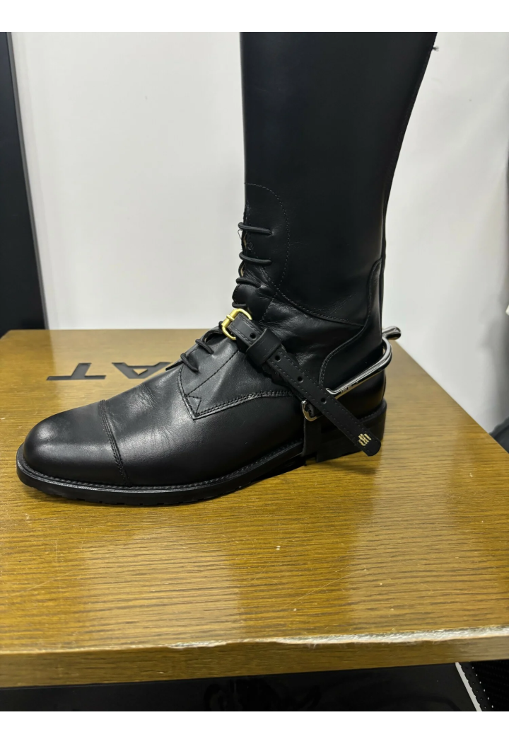 Paski DINGO do ostróg skórzane okucia mosiądź