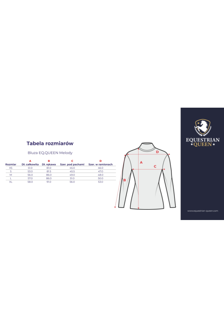 Bluza EQUESTRIAN QUEEN Melody wiosna/lato 2026