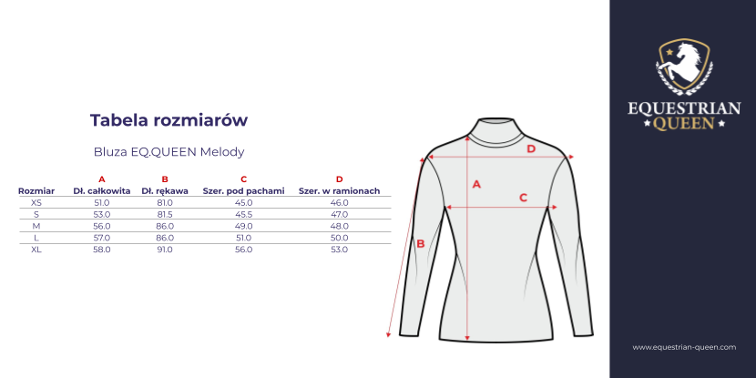 Bluza EQUESTRIAN QUEEN Melody wiosna/lato 2026