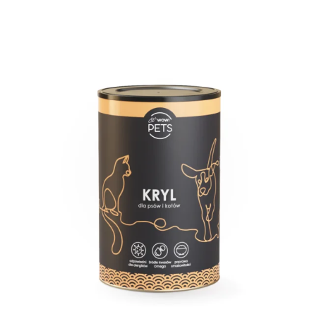 Suplement dla psów i kotów WOW!PETS Kryl 130g