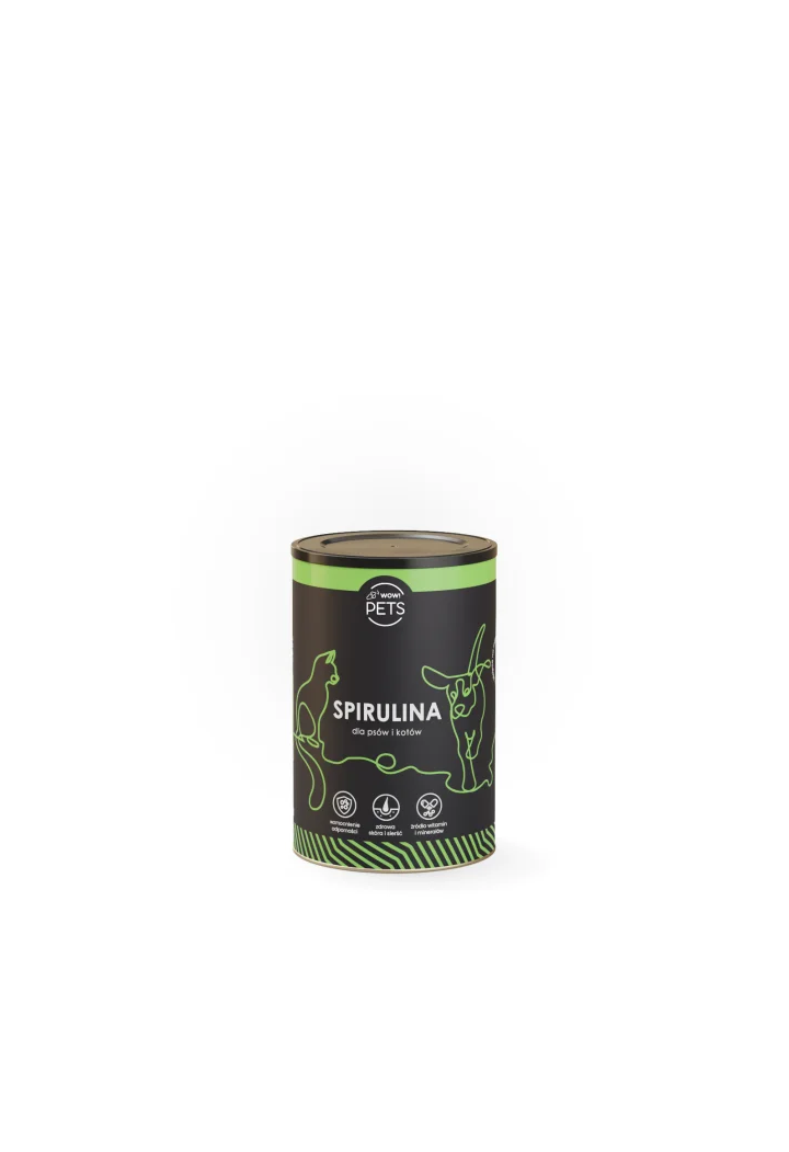 Suplement dla psów i kotów WOW!PETS Spirulina 200g