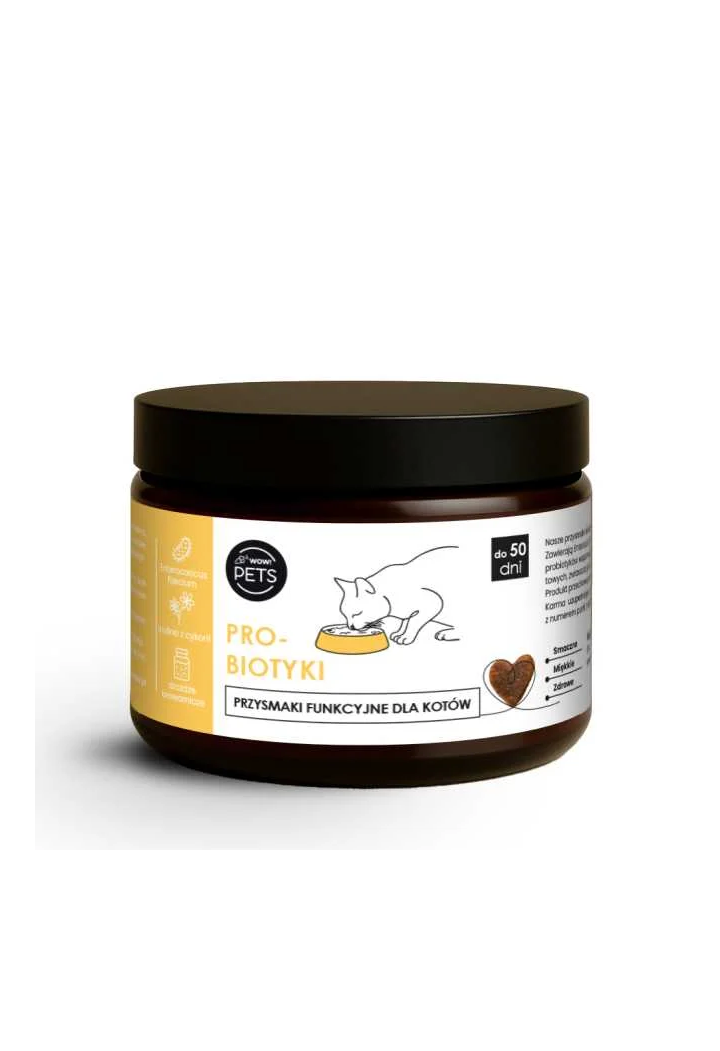 Probiotyk dla Kotów WOW!PETS W Formie Smaczków 100g