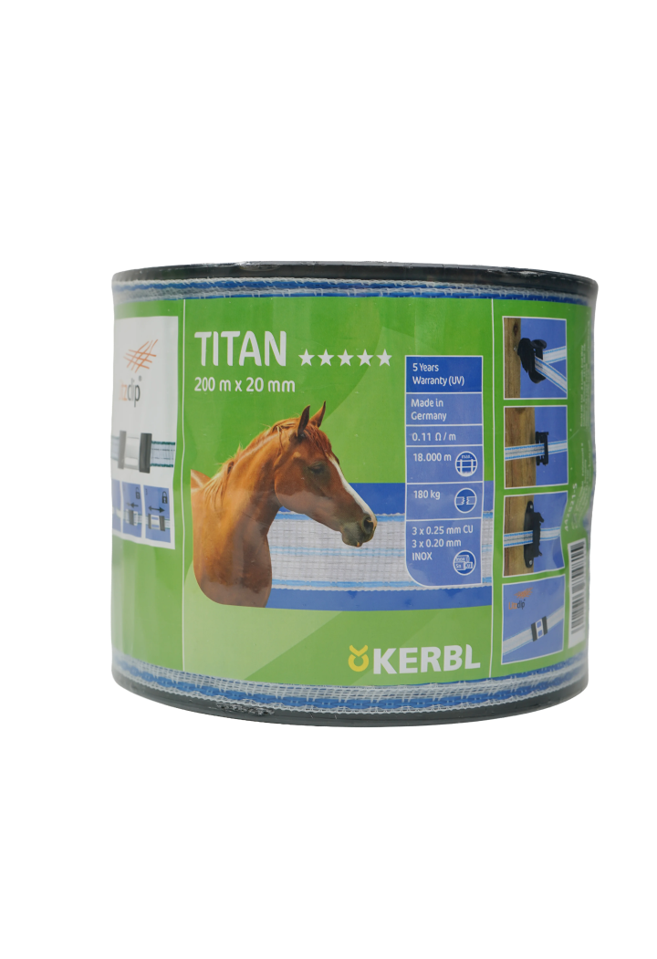Taśma ogrodzeniowa KERBL Titan 20mmx200m