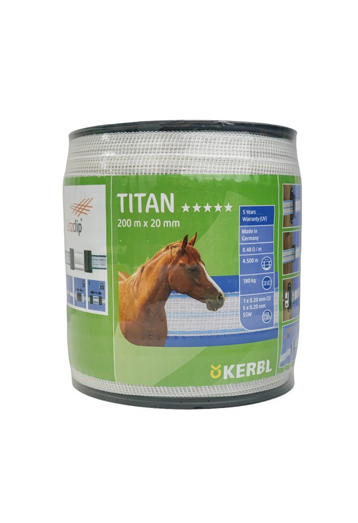 Taśma ogrodzeniowa KERBL Titan 20mmx200m
