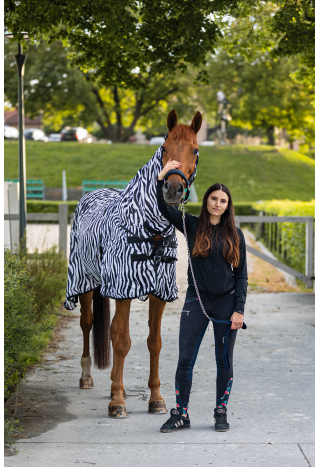 Derka siatkowa START Zebra z szyją + klapa na brzuch