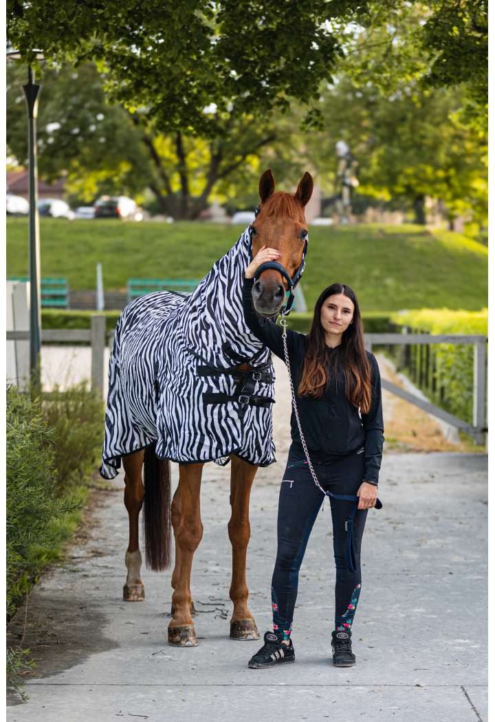 Derka siatkowa START Zebra z szyją + klapa na brzuch