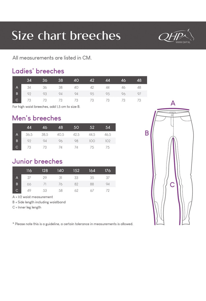 Legginsy QHP Eden FullGrip młodzieżowe