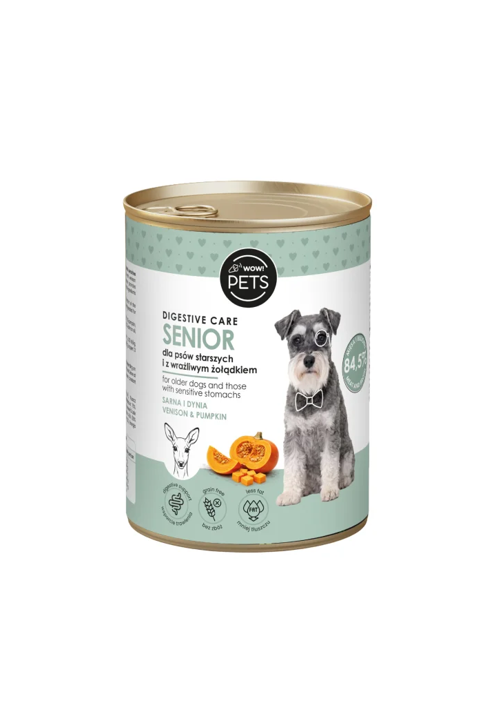 Karma WOW!PETS Dla Psów Senior Sarna & Dynia 400g