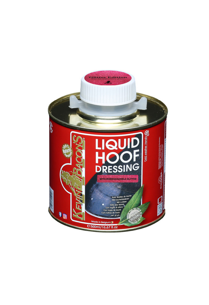 Olej do kopyt KEVIN BACON'S Liquid Hoof pink z brokatem 500ml