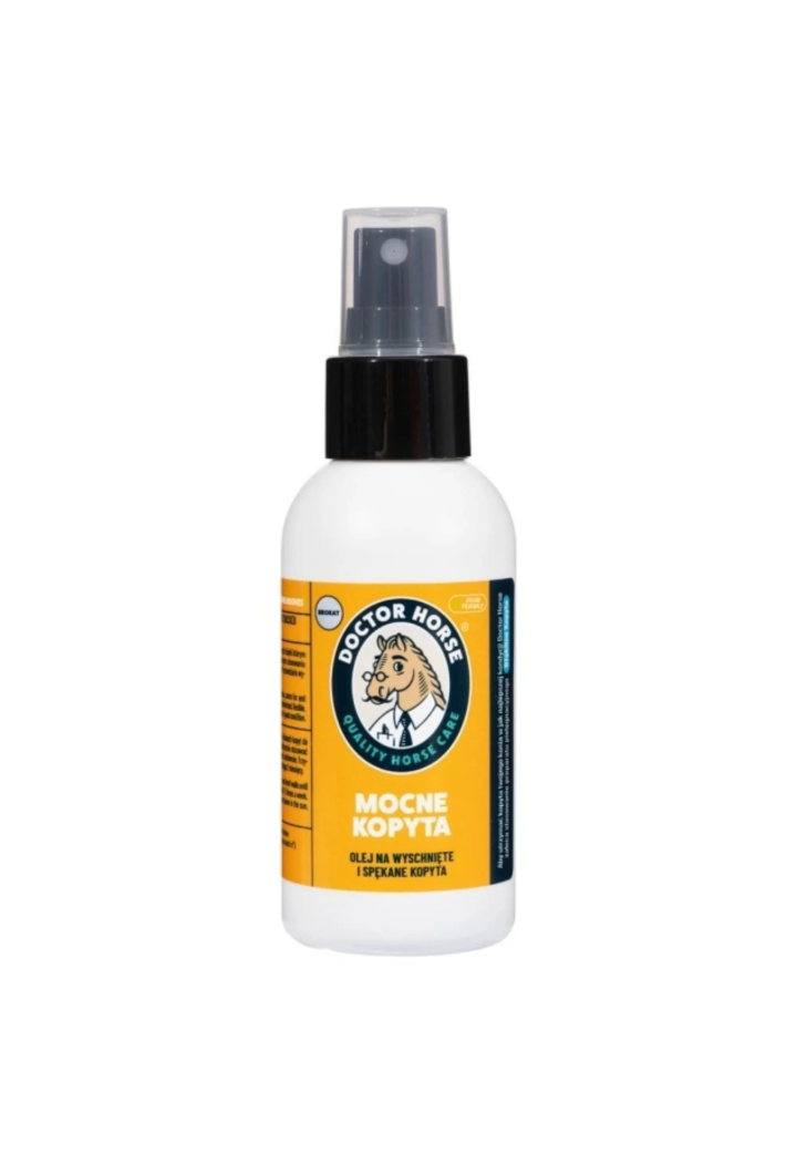 Spray DOCTORHORSE do kopyt MocneKopyta z brokatem 100ml