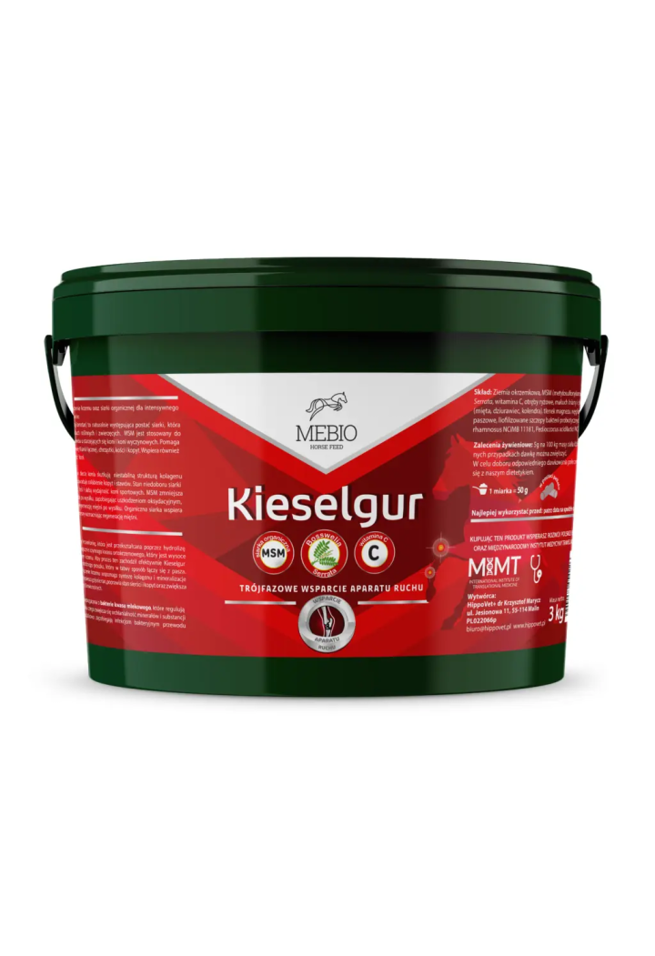 Krzem MEBIO Kieselgur MSM+Witamina C