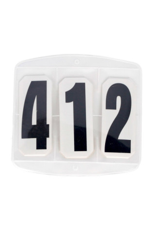 Numerki startowe KERBL 3digit okrągłe na rzep