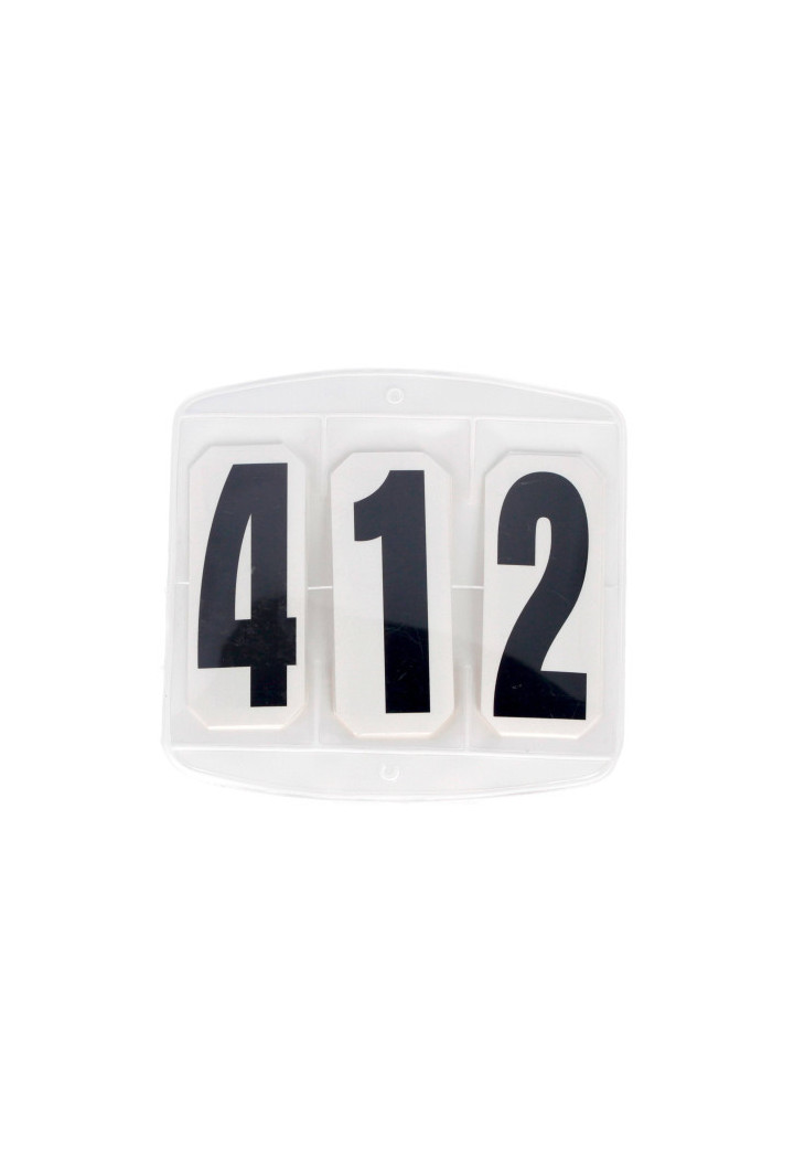 Numerki startowe KERBL 3digit okrągłe na rzep