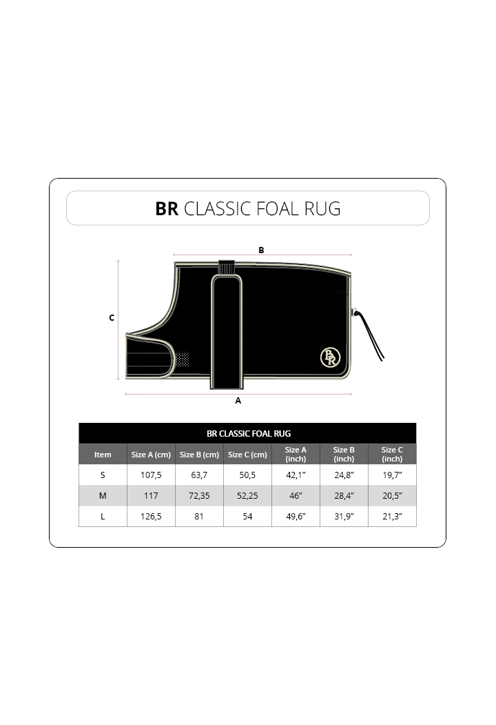 Derka źrebięca BR Foal Rug Classic 1200D 50g 26AW