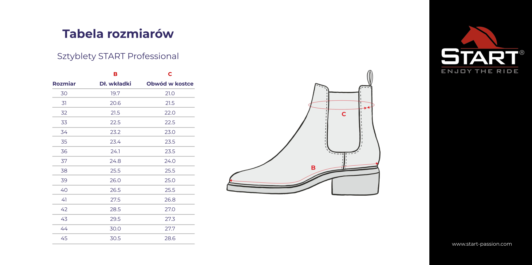Sztyblety start professional | Sklep jeździecki Horse Trade.pl