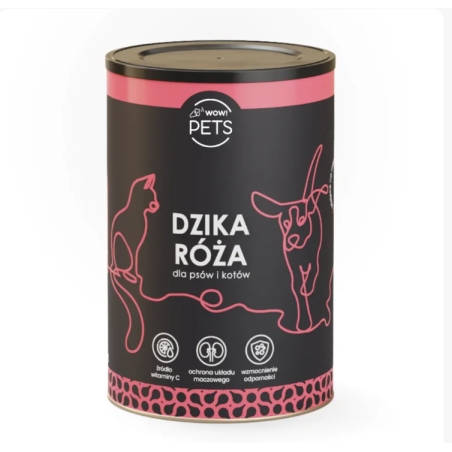 Suplement dla psów i kotów WOW!PETS Dzika Róża