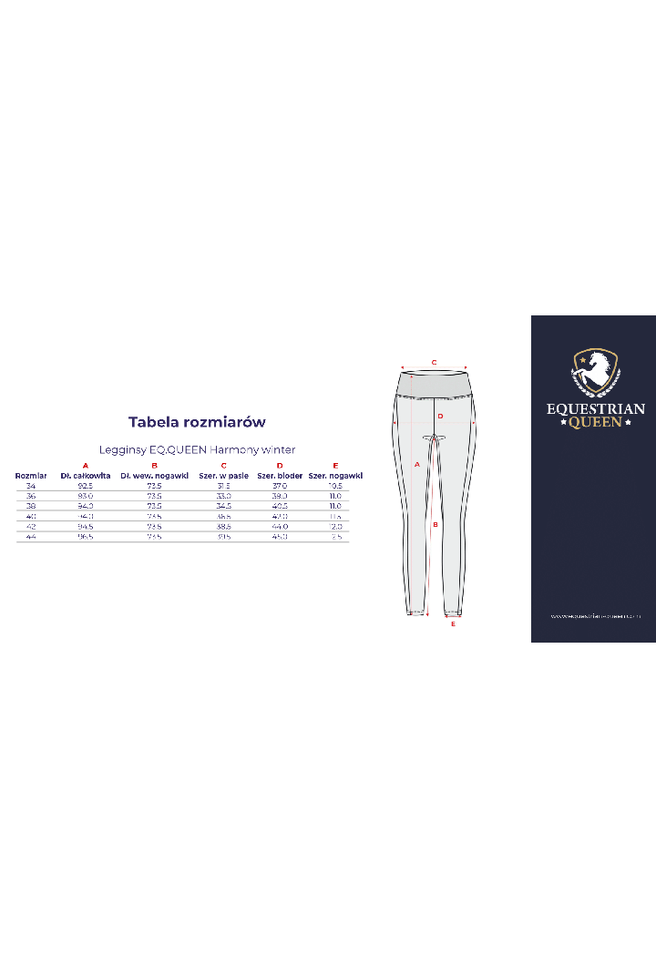 Legginsy EQ.QUEEN Harmony winter damskie