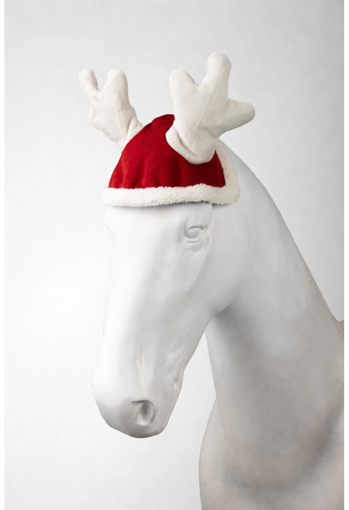 Czapka dla konia HORZE Christmas Reindeer Cap