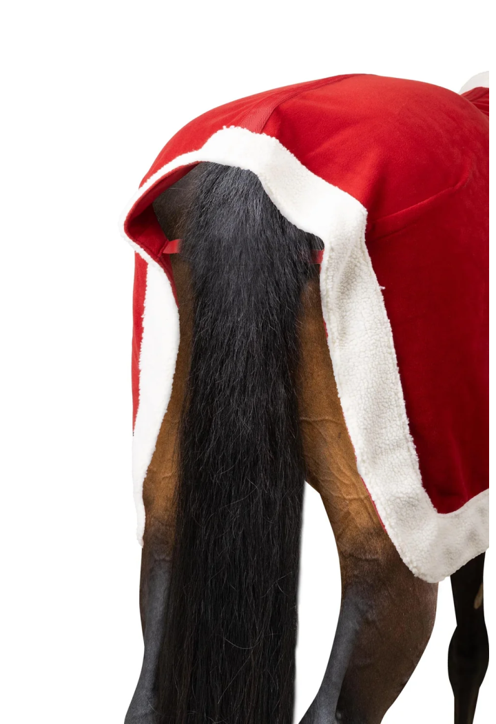 Derka polarowa HORZE Christmas Red 26AW