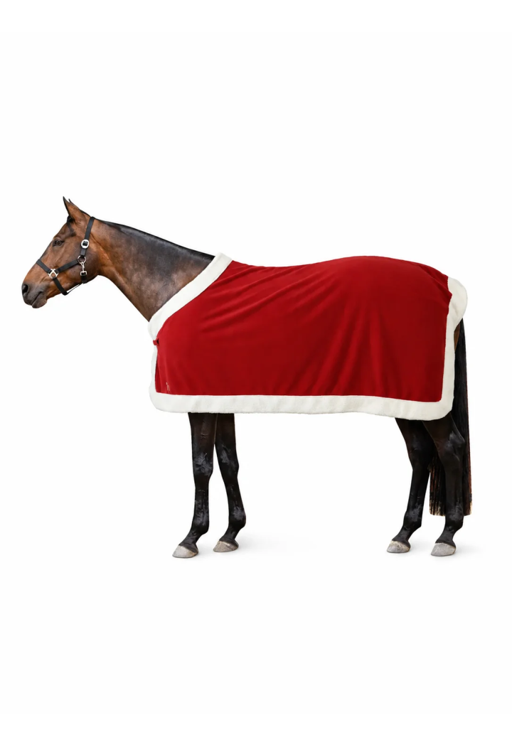 Derka polarowa HORZE Christmas Red 26AW