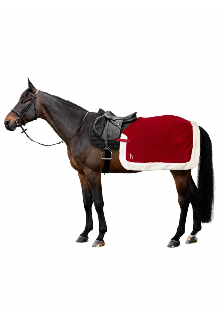 Derka treningowa HORZE Christmas Red