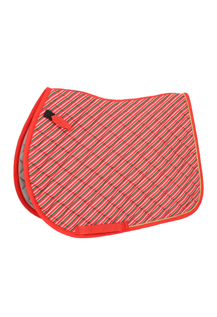 Czaprak QHP Christmas Jolly Stripe
