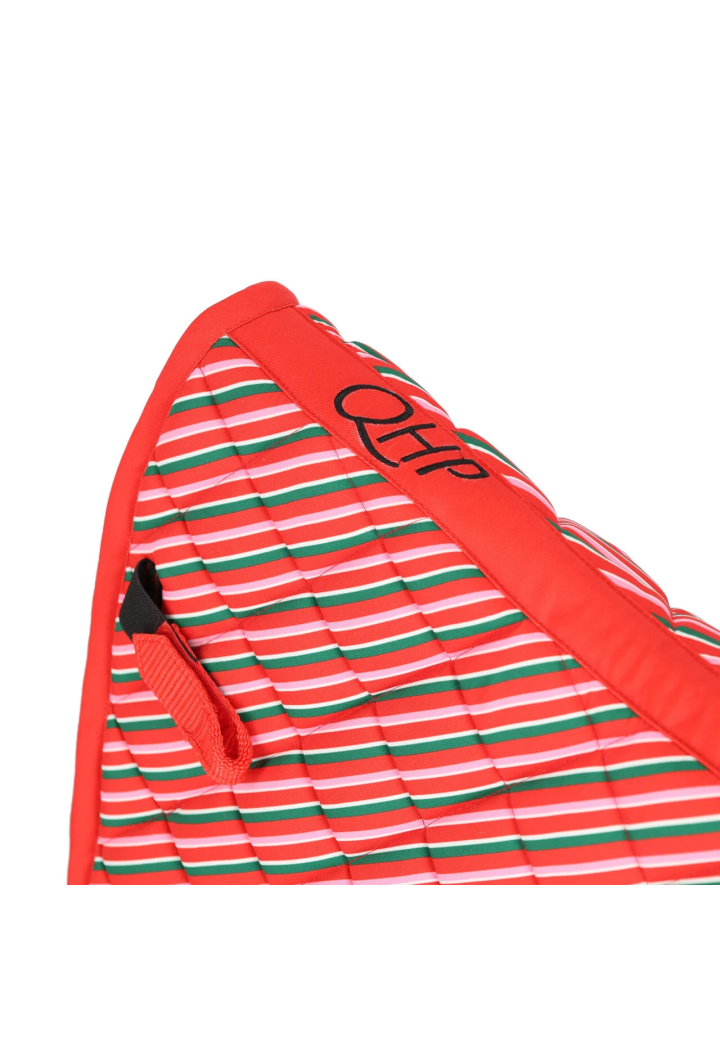 Czaprak QHP Christmas Jolly Stripe