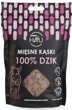 Smaczki dla psa WOW!PETS Kąski Dzik 120g