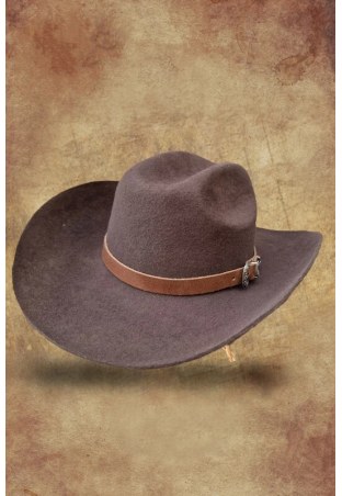 Kapelusz kowbojski WILDBILL filcowy darkbrown