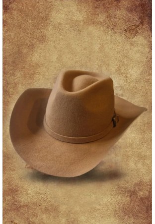 Kapelusz kowbojski WILDBILL filcowy lightbrown