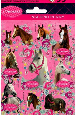 Naklejki DERFORM I Love Horses