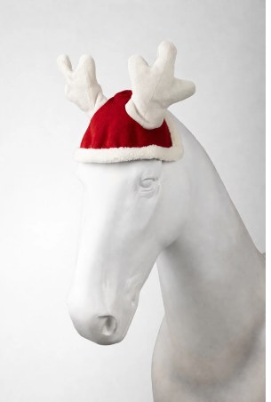 Czapka dla konia HORZE Christmas Reindeer Cap