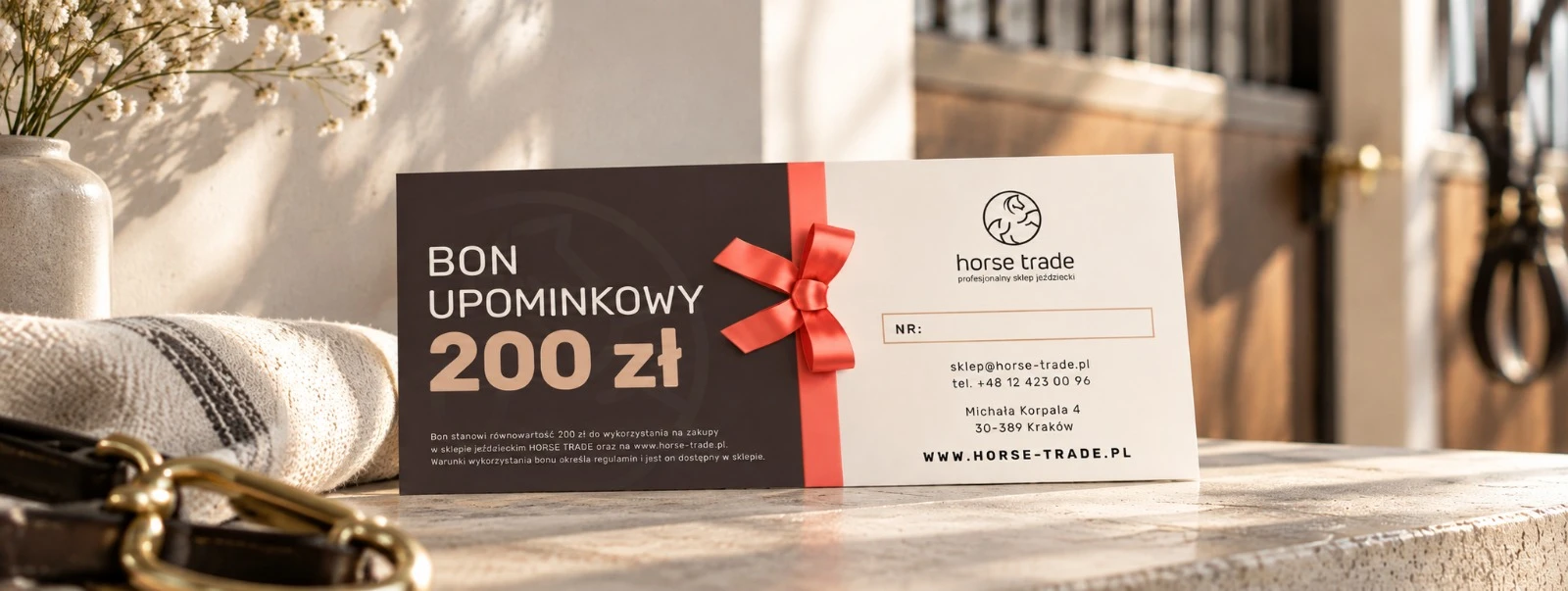 Bon upominkowy Horse Trade o wartości 200 zł