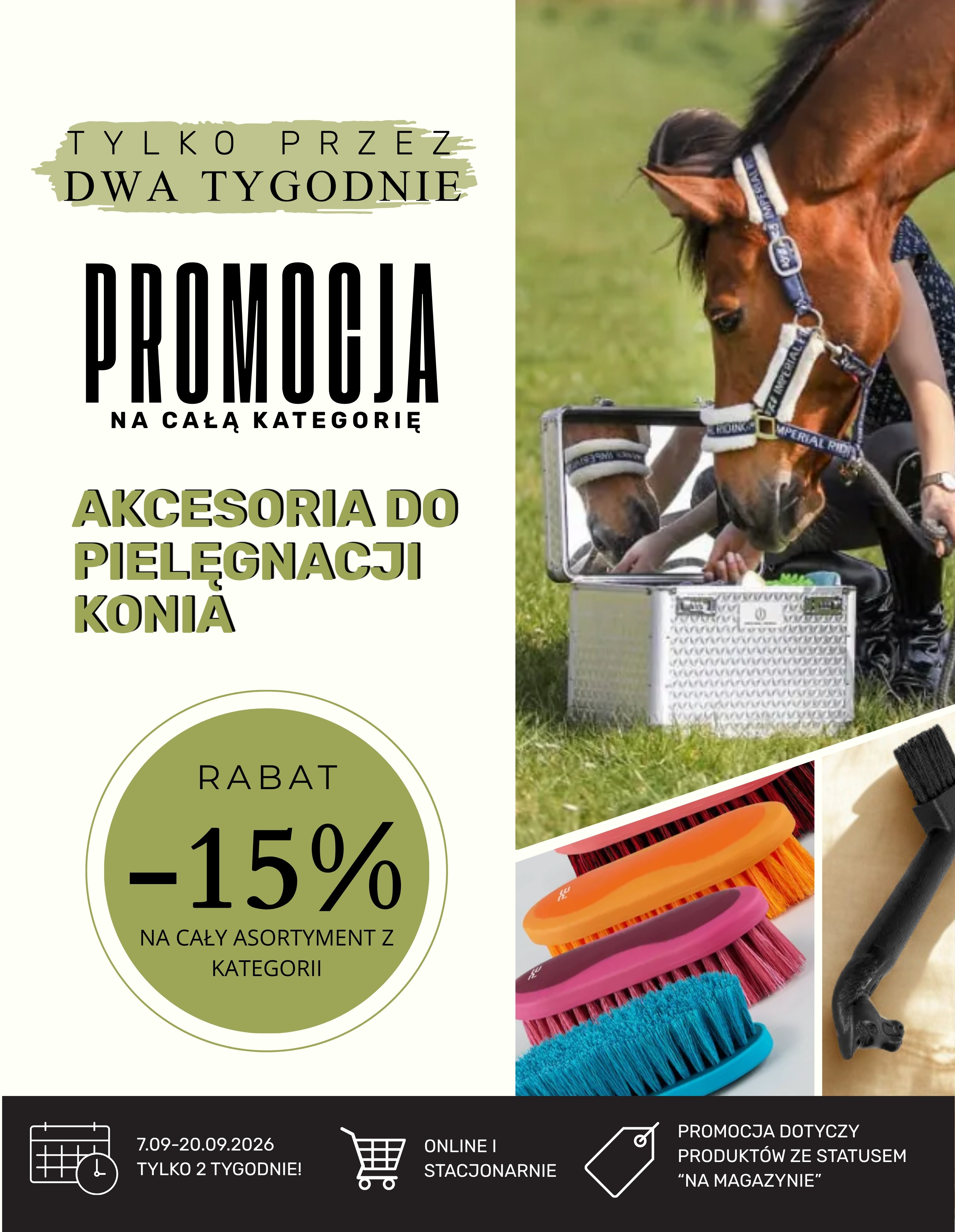 _15% AKCESORIA DO PIELĘGNACJI KONI